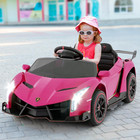 2 Seater Kids Ride On Car  12v 4wd Licensed Lamborghini Veneno Electric Vehicle 