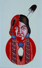 Irving Toddy Dine navajo Original Painting Size 10 75  X 8 5 