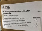 Home Decorators Intervale 56 In  Matte Black Ceiling Fan Dark Gray Walnut Blades