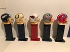 Lot 5 Nfl Football Giant 12  Pez Dispensers Patriots  Jaguars  Buccaneers