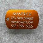 Custom Luggage Tags Baggage Tag Carry On Bag Travel Engraved Luggage Tag Orange