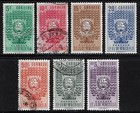 Venezuela  1951  Trujillo  Scott 541-547  Only Post  Coat Of Arms  Used Ebtr03