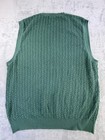 Vintage Cable Knit Sweater Vest Izod M Sage Green Crew Neck International Tour