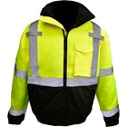 Radians Men s Class 3 Hi-vis Bomber Jacket   Lime  Xl  Model  Sj11qb-3zgs-xl
