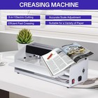 18  Electric 3in1 Scorer Perforator Paper Cutter Machine Adjust Height  Us