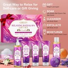 Spa Bath Sets For Gift   Relaxing Body Wash Bath Set vanilla Home Spa Basket    