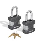 Smartkey Re-keyable Laminated Steel Padlock With Boron 1-1 2   Shackle 2