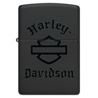 Zippo Harley Davidson Black Matte Color Image 46218
