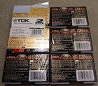 New Lot Of 6 Tdk 8mm Camcorder Tapes T-120 Premium Grade Sealed