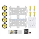 2wd 4wd Smart Robot Car Chassis Kit With Speed Encoder 65 26mm Tire For Arduino