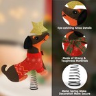 Christmas Dachshund Dog Tree Topper With Glitter Star Wiener Xmas Ornament Br   