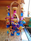 Vintage Mexican San Matias Artistry Decanter And Shot Glass Set 