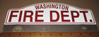 Vintage  washington   Fire Dept License Plate Topper  Maine