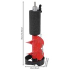 49cm Red Ice Fishing Auger  Aluminum Alloy Ice Drill Auger  Ice Fishing Auger