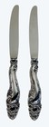 2 Gorham Sterling Silver Decor Modern Hollow Dinner Knives Knife 9 5 8 