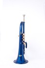 Flugel horn Bb Pitch 4 Valve Blue Color  With Free Hard case And Mp 