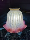 Antique Cranberry Opalescent Etched Shade 