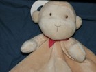 Carter s Monkey Minky Plush Rattle Blanket Tan Red New Baby Lovey Lovie Boy Girl