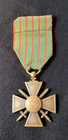 Ww1 Original French War Cross 1914-1915 With Citations Bronze Palm Silver Star