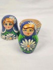 Russian Nesting Dolls Matryoshka Set Of 4 Hand Painted Wood