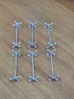 Antique Miele   Co Silver Plate Knife Rests Set Of 6 Belgium C1900 Art Deco