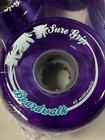 New Sure Grip Boardwalk 65mm Soft Outdoor Roller Skate Wheels  - Purple