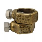       universal Copper Ground Rod Clamp 1 2  - 5 8  Direct Burial 10-2awg  4 Rebar