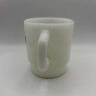 Vtg Farmer Jack Supermarket Chain Collectible Anchor Hocking Milk Glass Mug