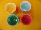 Vintage 50 s - 60 s Raffiaware Glasses   Bowls - For Picnics Or Tiki Parties
