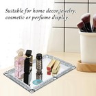 Mirrored Tray  Silver Mirrored Trays For Vanity  Crystal Mirror Perfume Tray 