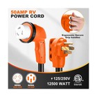 50 Amp Rv Extension Cord 25 Ft  Heavy Duty 6 3 8 1 Sjtw Awg Rv Power Cord Wit   