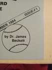 Original Beckett Monthly Baseball Card Price Guide Nov 1984 Issue  1   Nice