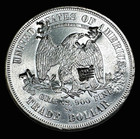 Us 1874 Cc Trade Dollar Au - Bu Details With Chop Marks Silver  1 00 Coin