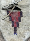 Native American Beaded Buckskin Leather Moccasins   Medium Plus   Used Fair Cond