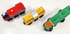 3 Toys R Us Wooden Train Engine Lot Works With Thomas   Friends Brio Ect