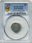 1578 Great Britain 3 Pence  Elizabeth I  S-2573 - Choice Very Fine  Pcgs Vf35