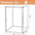 2pack Extra Large 17 7 x13 x13  Clear Acrylic Organizer Box Display Case  Plasti