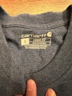 Lot Of 2 Carhartt Men s L Short Sleeve Pocket T Shirts  Colors Vary