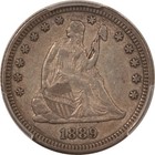 1889 Seated Liberty Quarter - Pcgs Xf-45  Rare Date 