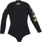 Billabong Womens Salty Dayz Natural Ls Zip Front Hidden Palms Wetsuit -  149
