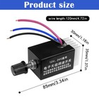 2x Dc 12v 24v Motor Speed Control Switch Car Truck Fan Heater Control Defroster