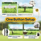 10x10ft Pop Up Canopy Tent One Push Portable Outdoor Shelter Heavy Duty Tent