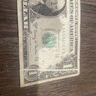 1963a Gutter Fold Error Dollar Bill  1 Washington Federal Reserve Note
