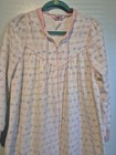 Vtg 70s Sears Jr Bazaar Floral Zip Front Nightgown Robe Loungewear Sz M Usa Made