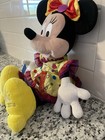 Disneyland Hong Kong 10 Year Exclusive Minnie Mouse Plush 16  Rare Gold Dress