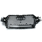 Gloss Black Front Bumper Honeycomb Mesh Rsq7 Style Grille For 2016-2019 Audi Q7