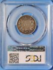 1872 H Canada Victoria 25 Twenty Five Cents Silver Coin Die Break V Pcgs F12