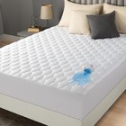 Waterproof Mattress Protector Quilted Fitted Cover Stretches Up To 16 Inche Deep