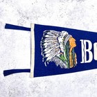 Vintage Boston Pennant     50s Massachusetts Wool Travel Souvenir     26  X 8 