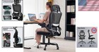 Office Chair Ergonomic Desk Chair Mesh Gaming Chair High Back Black
